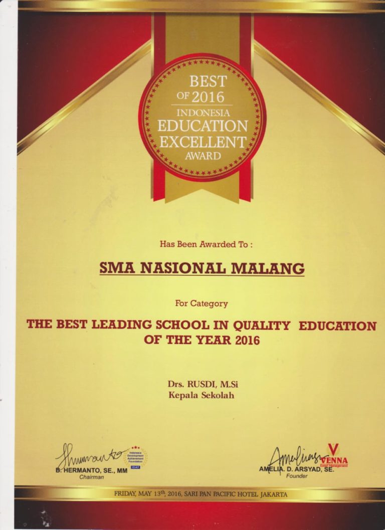 Prestasi SMA Nasional Malang