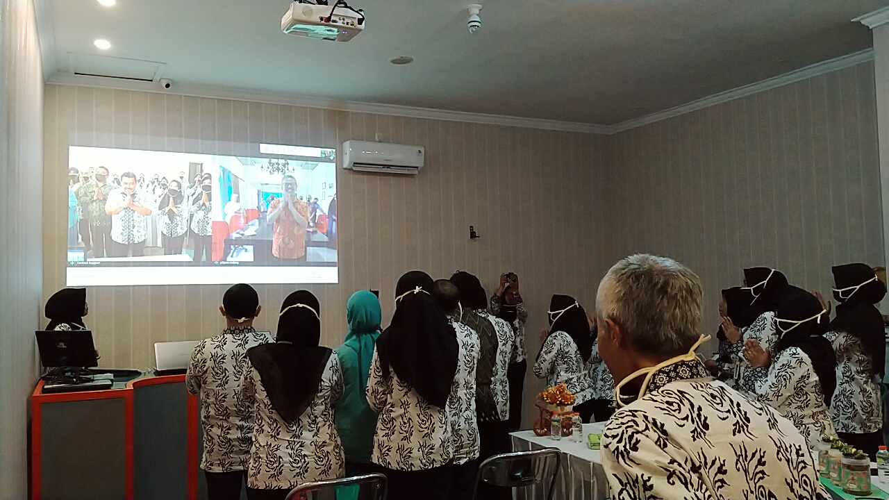 Halalbihalal virtual SMA Nasional bersama Yayasan P2PUTN Malang