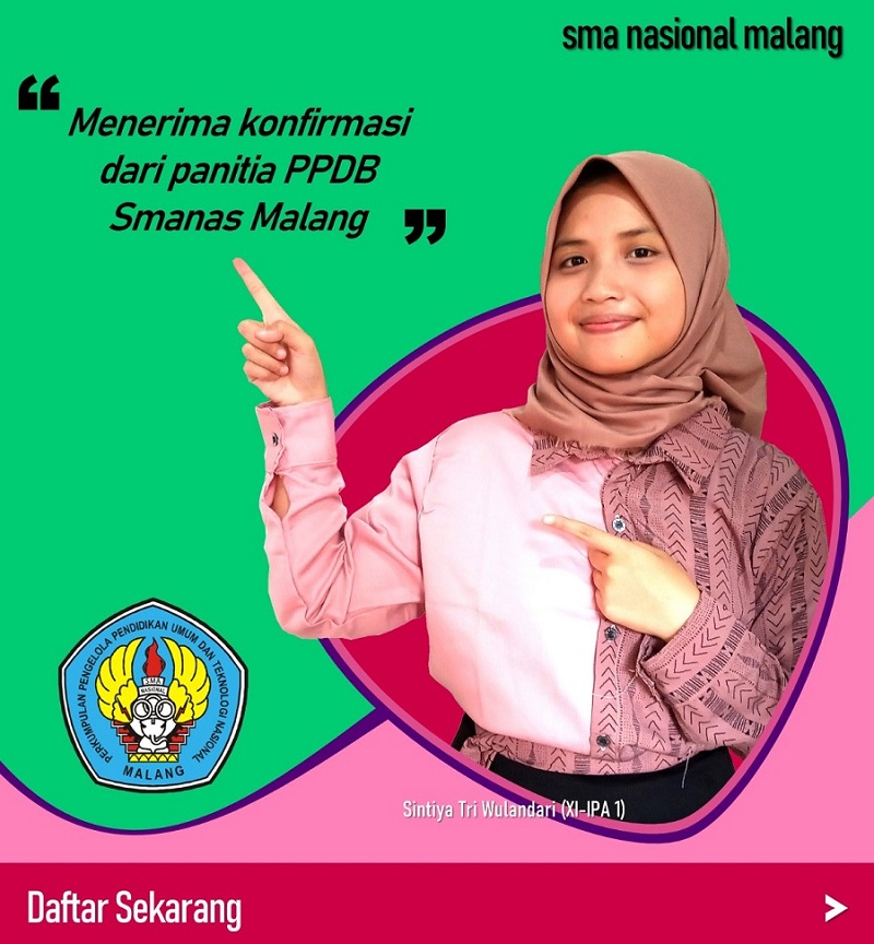 Alur PPDB Online SMA Nasional Malang 2