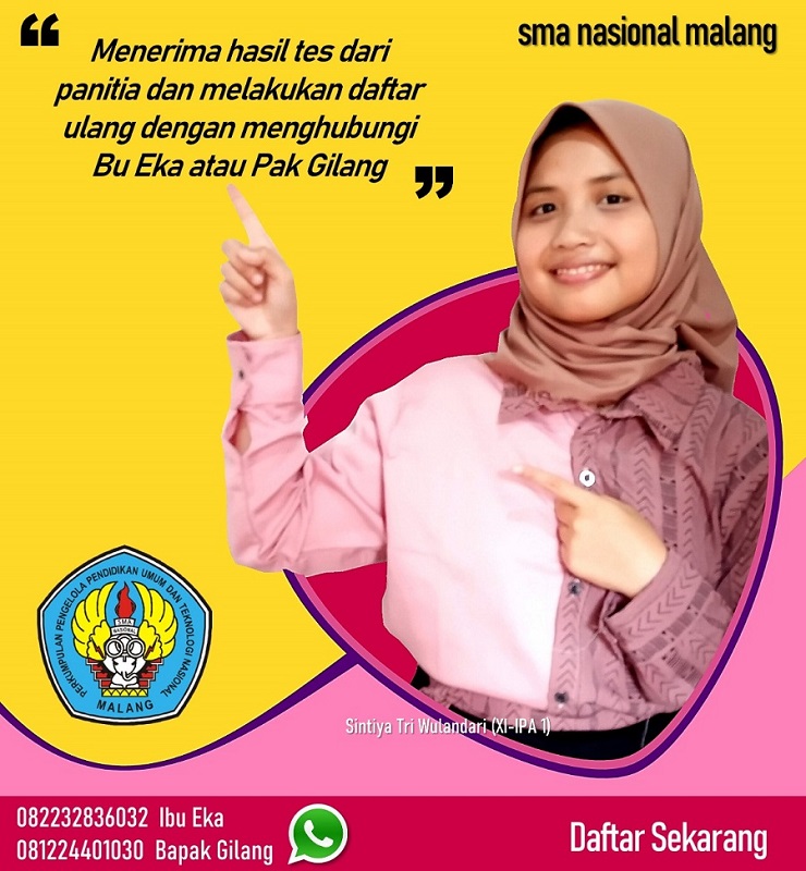 Alur PPDB Online SMA Nasional Malang 4