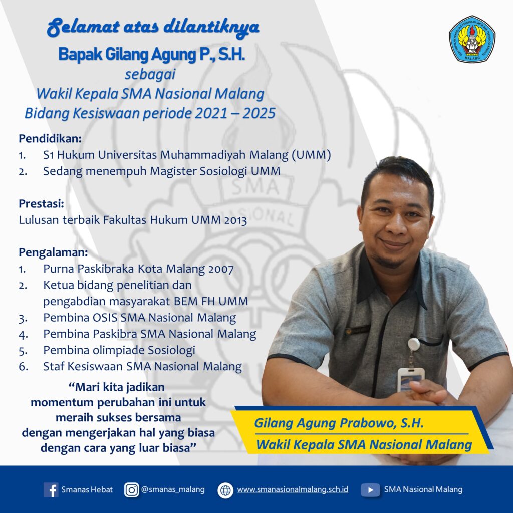 Mengenal Lebih Dekat Kepala dan Wakil Kepala SMANAS 2021-2025 4